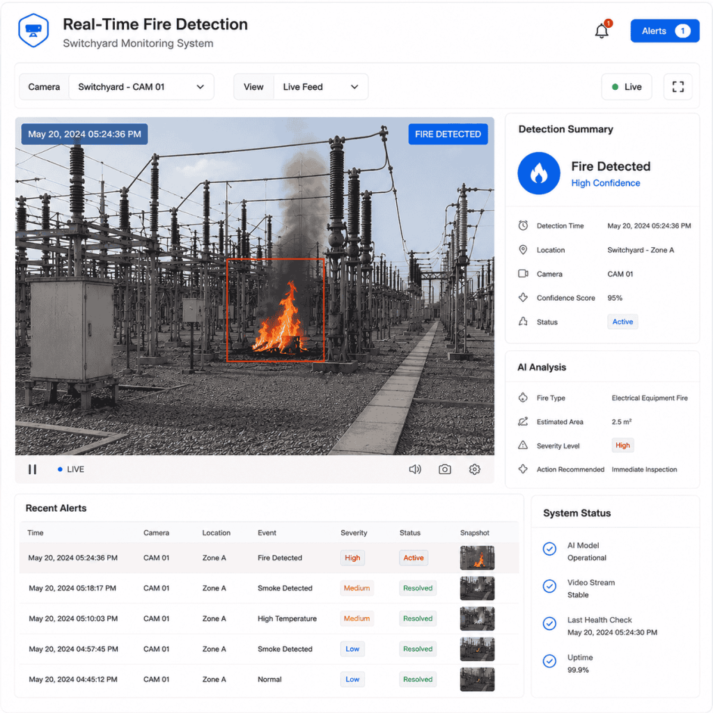 fire detection monitoring